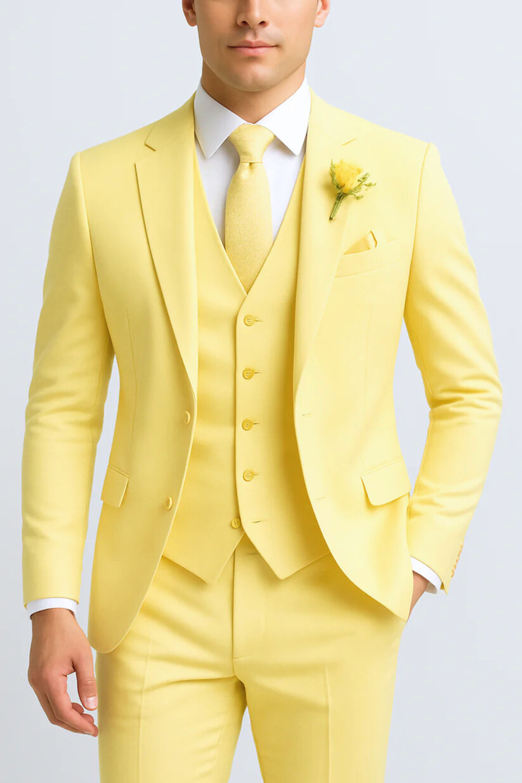 Aldemond Men’s Suit – 3-Piece Formal Tailored Set