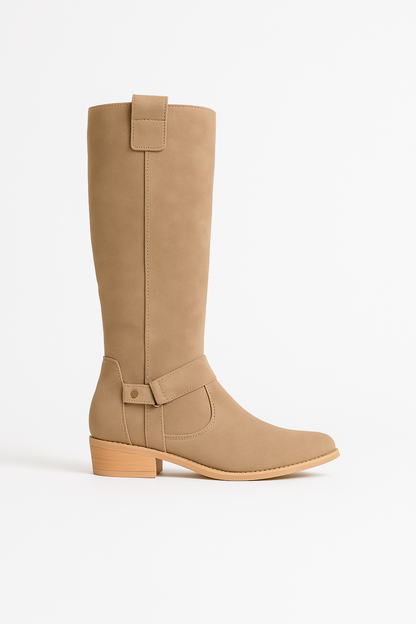 Aldemond Women’s Knee High Faux Suede Riding Boots