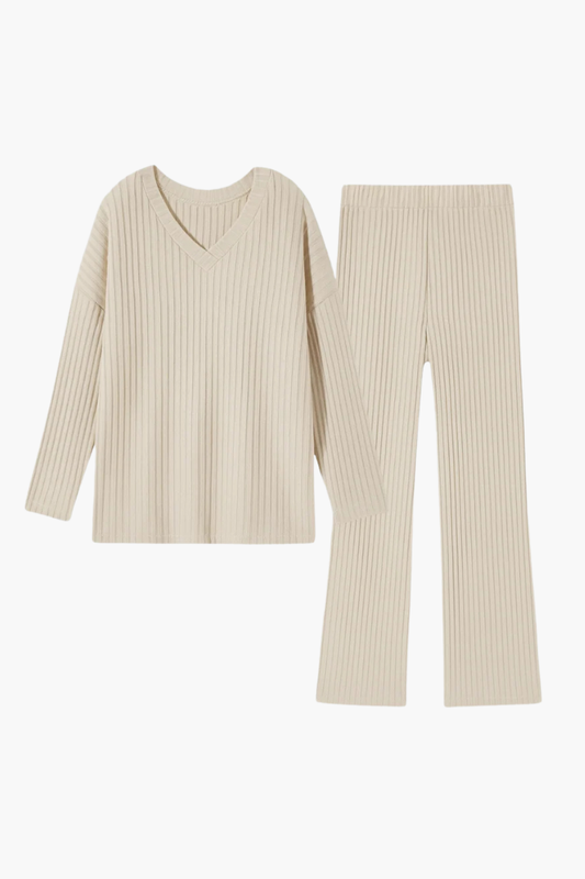 Aldemond Women’s Ribbed Knit Two-Piece Set