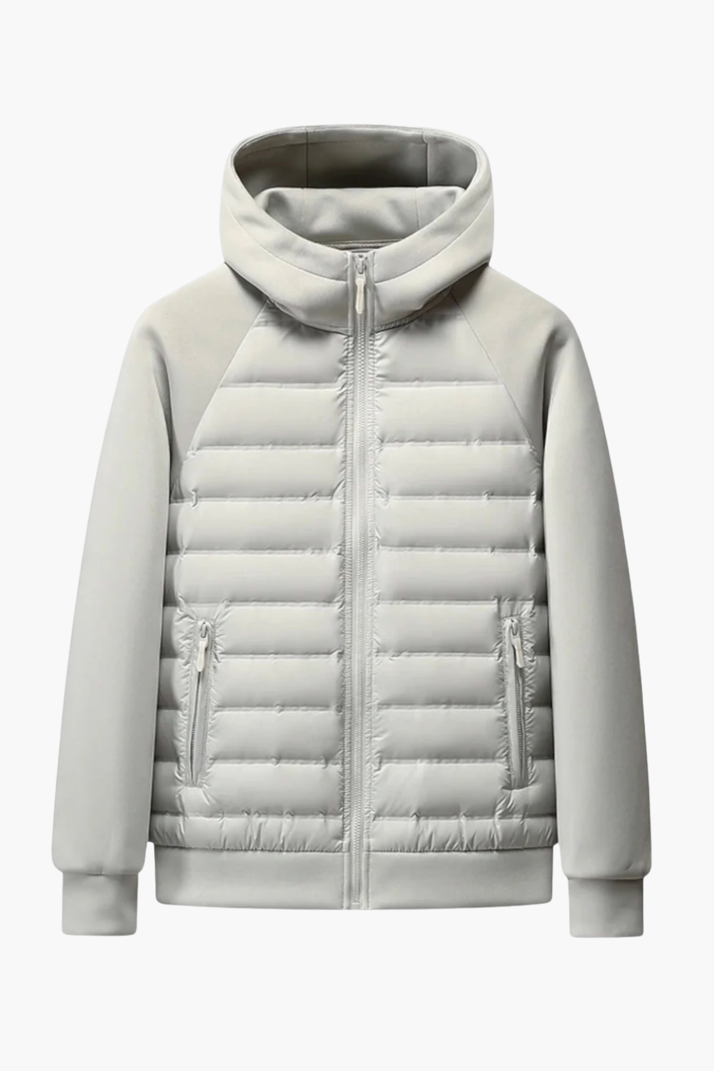 Aldemond Men’s Hooded Down Jacket – Quilted Duck Down Fill