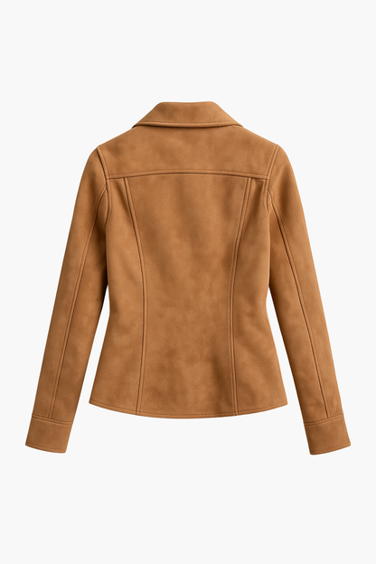 Aldemond Women’s Faux Suede Biker Jacket