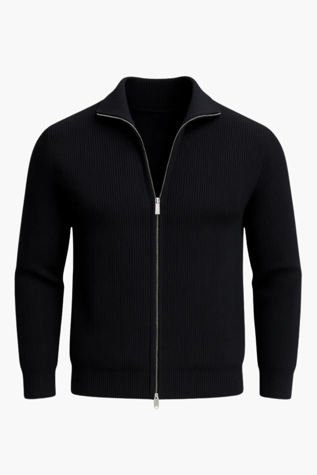 Aldemond Men’s Zip-Up Knit Vest – Wool Blend