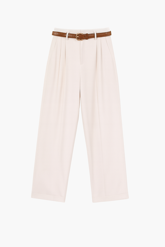 Aldemond Women’s High Waist Wide Leg Satin Pants