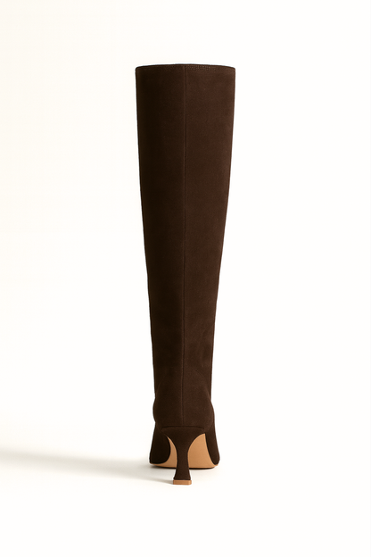 Aldemond Women’s Knee High Boots with Side Zipper