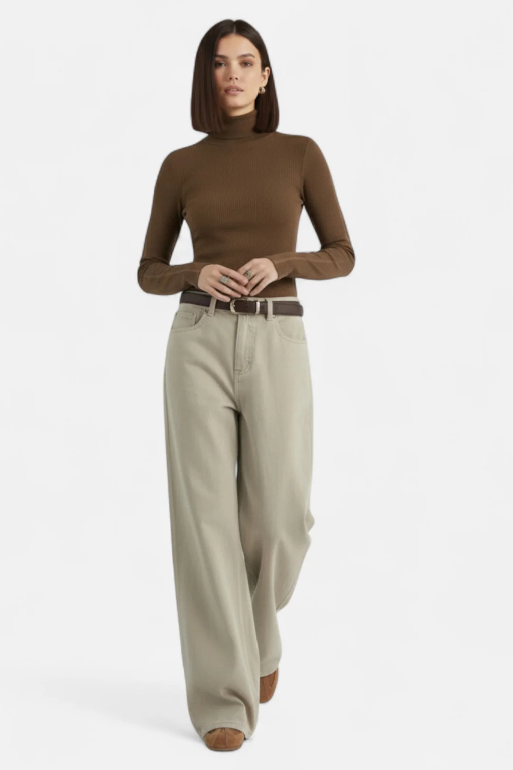 Aldemond Women’s High Waist Cotton Straight Jeans