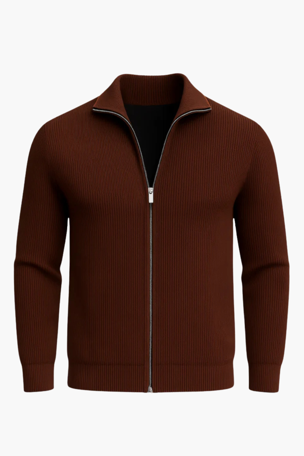 Aldemond Men’s Zip-Up Knit Vest – Wool Blend