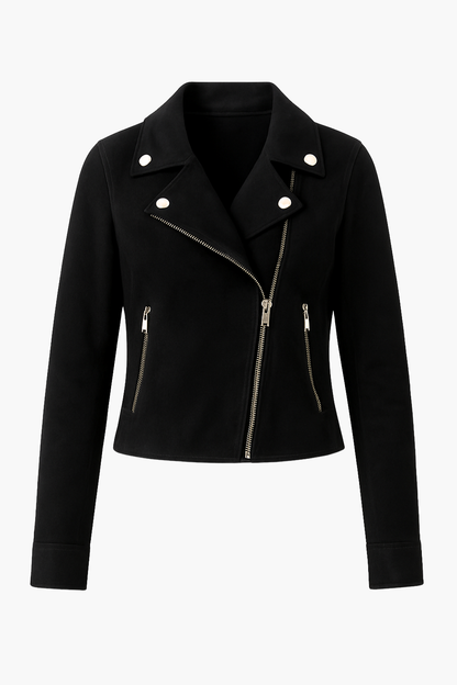 Aldemond Women’s Faux Suede Biker Jacket
