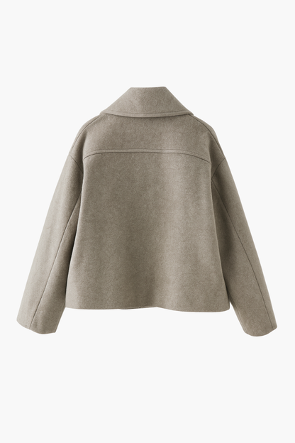 Aldemond Women’s Wool Blend Double-Breasted Short Coat