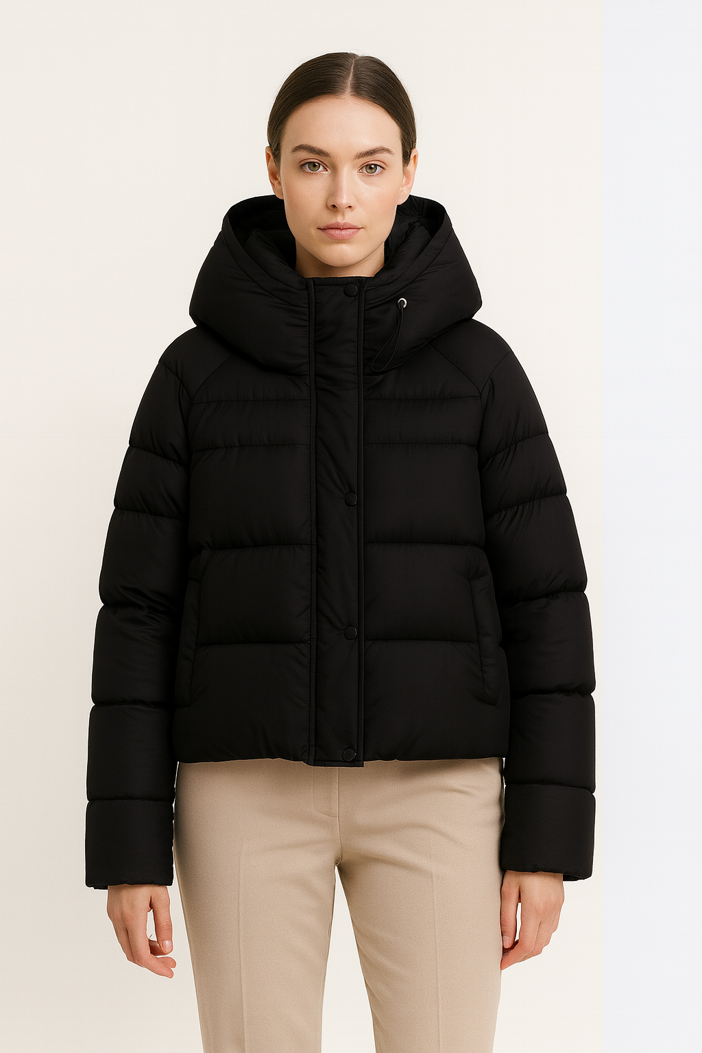 Aldemond Women’s Short Puffer Jacket with Hood