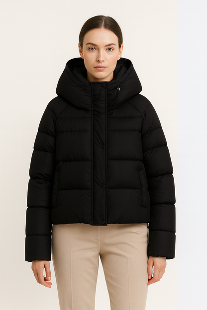 Aldemond Women’s Short Puffer Jacket with Hood