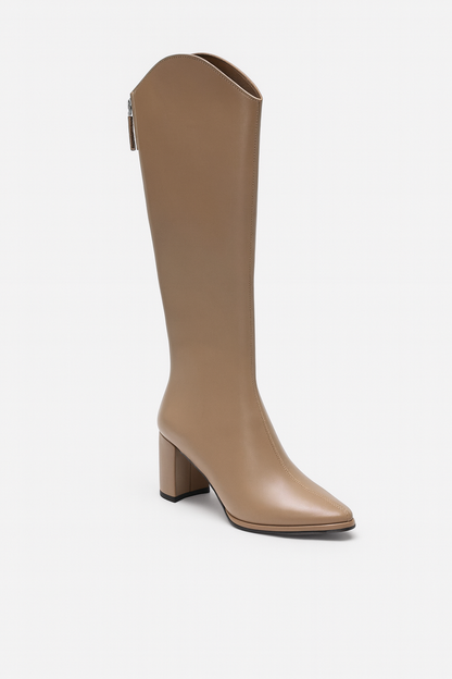 Aldemond Women’s Knee High Boots with Block Heel