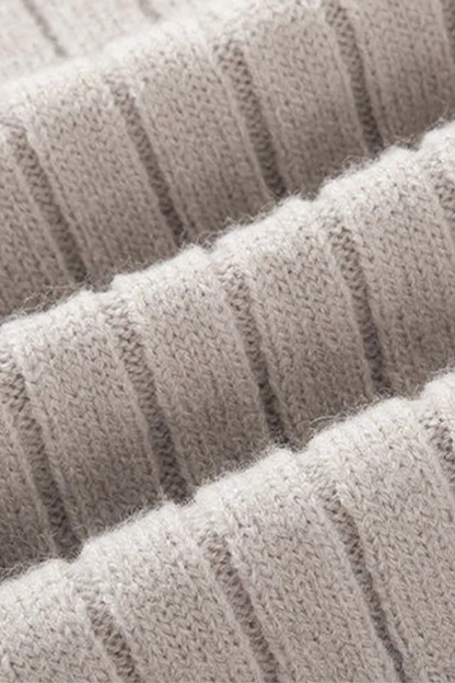 Aldemond Men’s Half-Zip High Collar Jumper – Cashmere Blend Knit