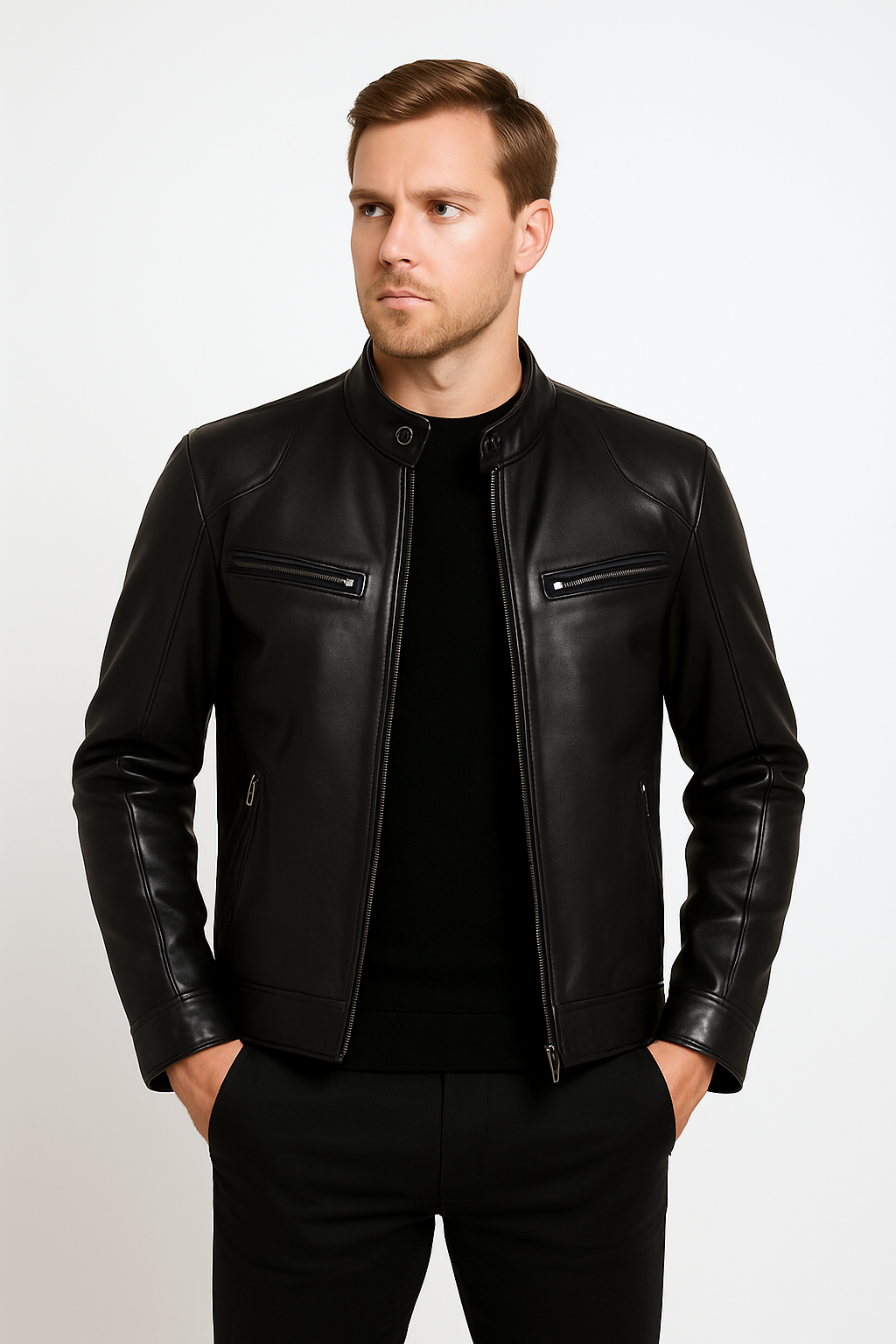 Aldemond Men’s Leather Jacket