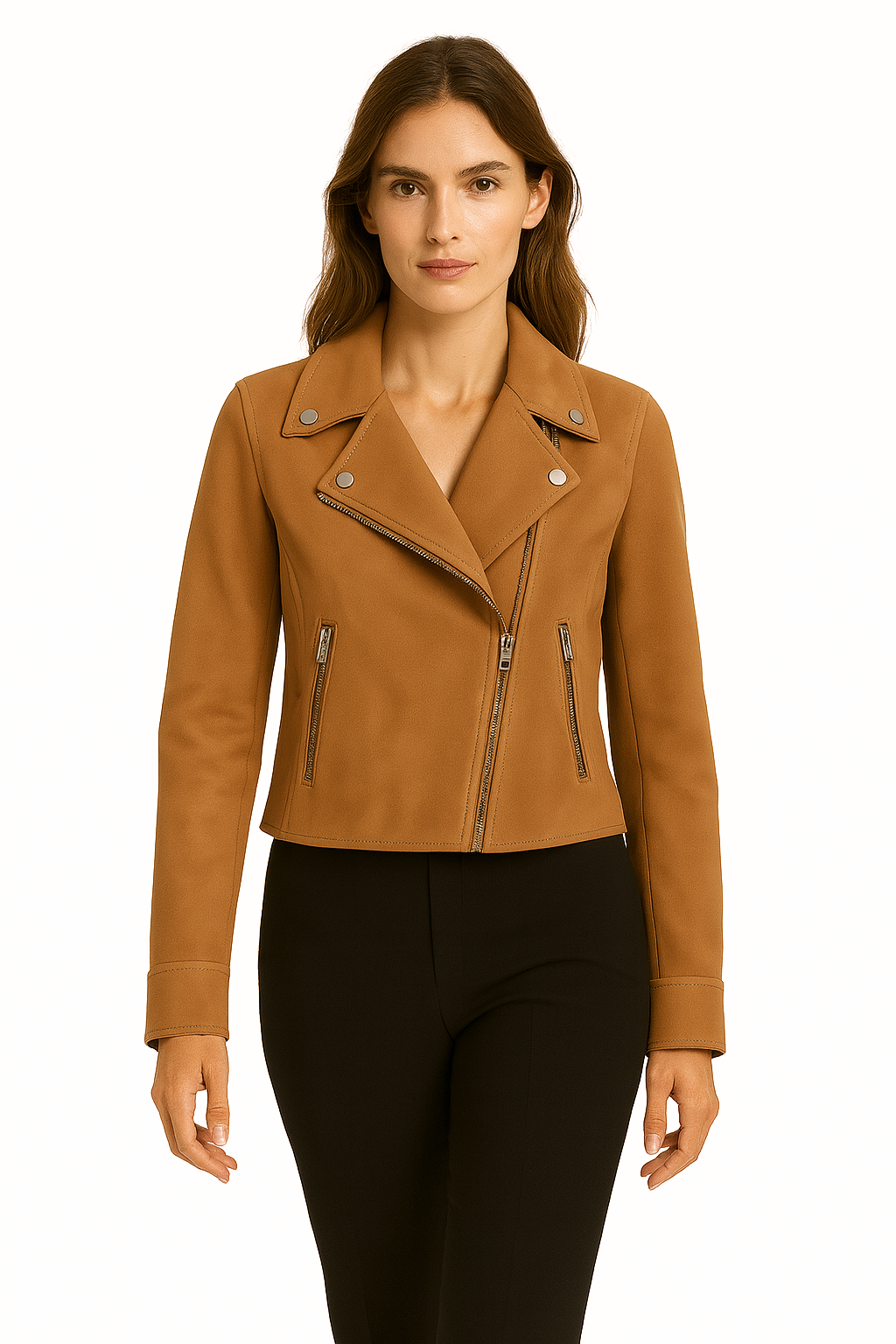 Aldemond Women’s Faux Suede Biker Jacket