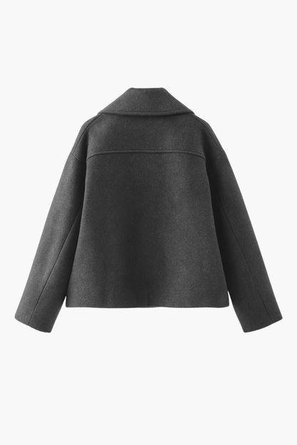 Aldemond Women’s Wool Blend Double-Breasted Short Coat