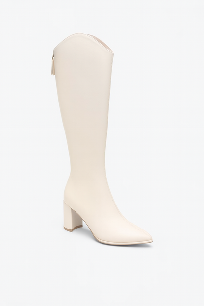 Aldemond Women’s Knee High Boots with Block Heel