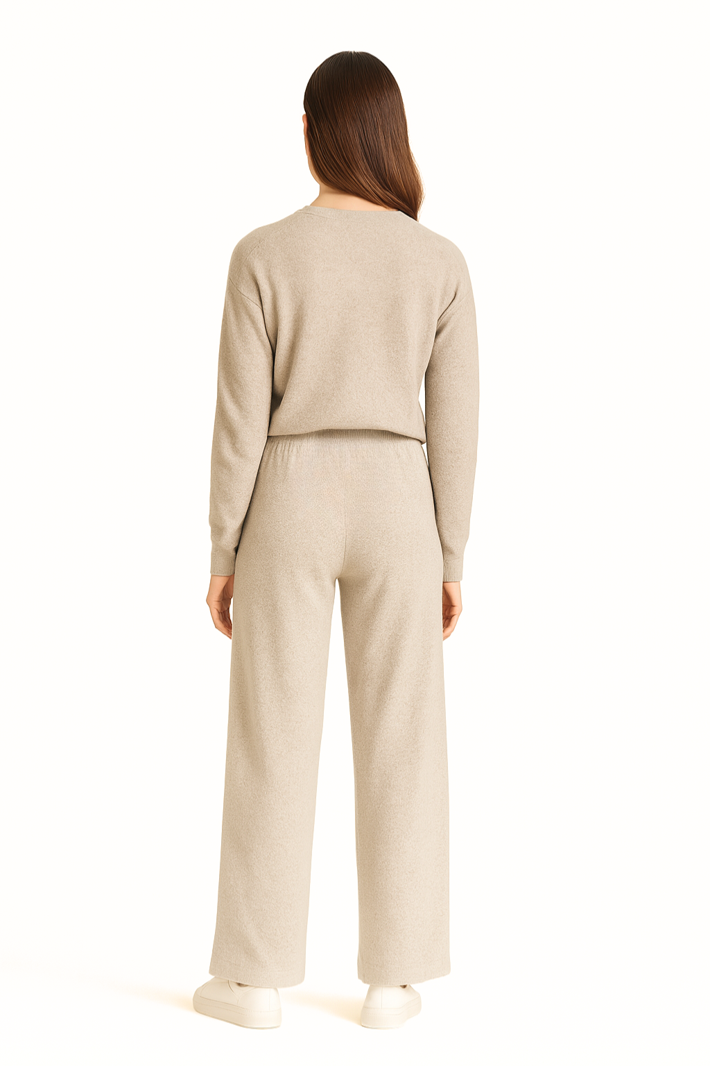 Aldemond Women’s Wool Blend High Waist Wide Leg Pants