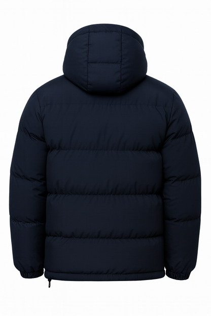 Aldemond Men’s Hooded Puffer Jacket – Quilted Design